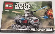 LEGO Star Wars 75028 Clone Turbo Tank Microfighter Clone Trooper Complete