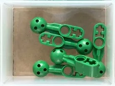 LEGO Parts - Green Technic, Liftarm Ball Joint 1 x 2 Ball - No 67697 - QTY 5