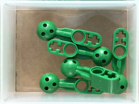 LEGO Parts - Green Technic, Liftarm Ball Joint 1 x 2 Ball - No 67697 - QTY 5