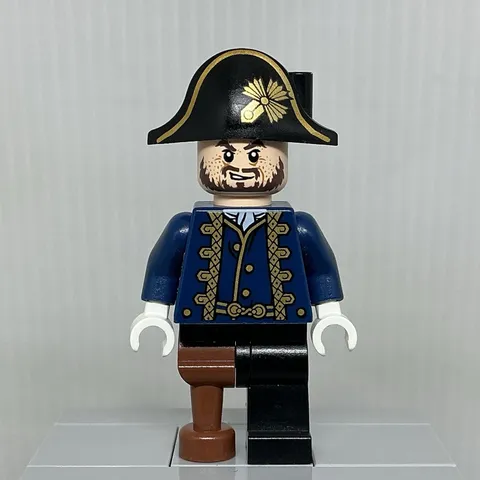 LEGO Pirates of the Caribbean poc028 Hector Barbossa Peg Leg Minifigure 4192