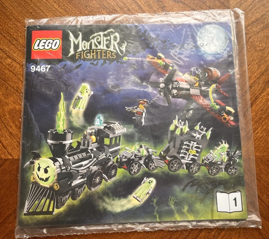 LEGO Monster Fighters 9467 Ghost Train Instructions Manuals 1 &2 Sealed OEM