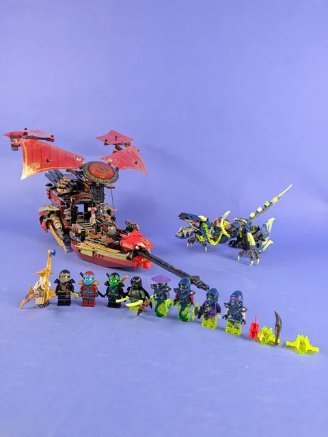 LEGO NINJAGO Final Flight of Destiny's Bounty 70738 Incomplete Set Pre-Owned