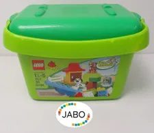 (R4 /10) LEGO Storage Box Storage Box with Lid Green Rounded