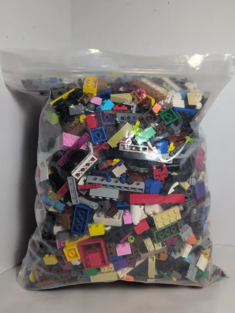 Bulk LEGO Lot 5+ pound box of Bricks, parts, Pieces, Tires, & Accessories