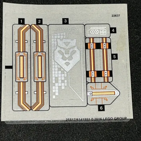 Lego New Sticker Sheet MERLOK’S LIBRARY #70324