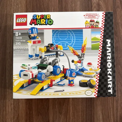 LEGO Super Mario Mario Kart Toad's Garage 72035 Complete Set 390 Pieces 8+ Toad