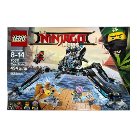 LEGO Ninjago Movie 70611 Water Strider Set w/ Box Manual Minifigures Incomplete