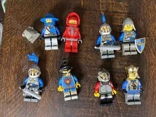 Lego Knights Kingdom And Castle Lot Of 8 Rare Minifigures 