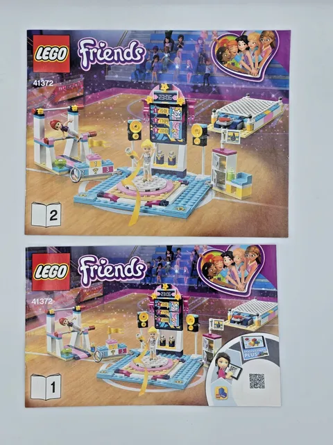LEGO Friends Stephanie's Gymnastics Show 41372 Instruction Booklet Manuals 1 & 2