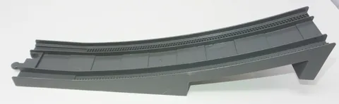 Lego Duplo Train Track Bridge End Section Large Bottom Support Dark Bluish Gray!
