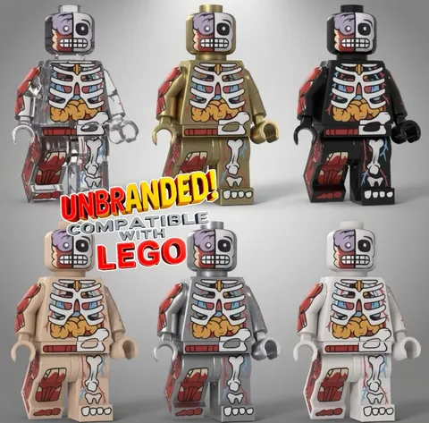 6x Figure Lot Custom For Lego Minifigures NOT Citizen Brick Visible Man Figures