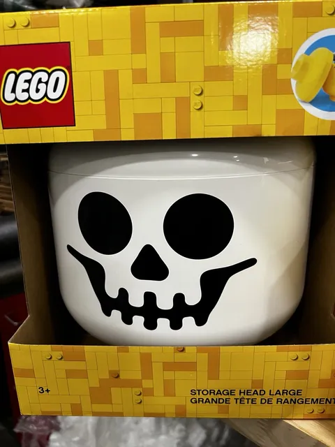 LEGO Storage Head Large Skeleton Skull Container Halloween #4032 New