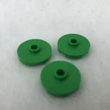 LEGO 18674 Bright Green Tile, Round 2 x 2 with Open Stud (x3)