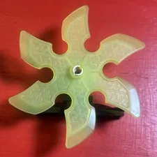 Lego Transparent Green Shuriken Throwing Star Large. From Ninjago Set 71708.