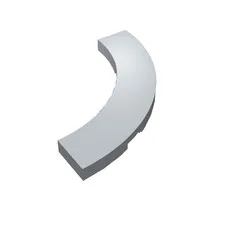 LEGO® Part 27507 - Tile, Round Corner 4 x 4 Macaroni Wide