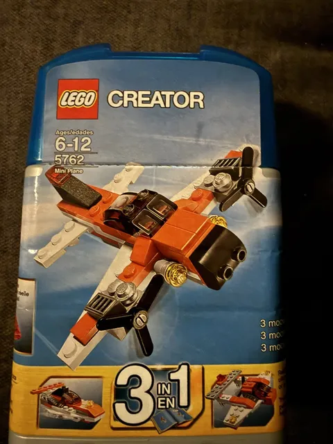LEGO CREATOR: Mini Plane (5762), 99% Complete, Original Instructions, With Box