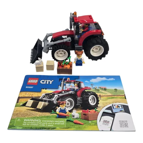 LEGO City #60287 Tractor 100% Complete w/ Instruction & Minifigures