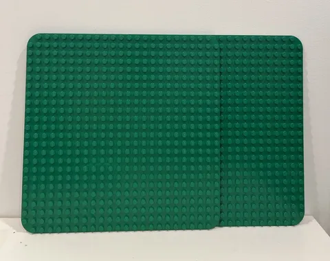 Lot of 2 LEGO Duplo Green Base Plates - 15"x15" (24x24 stud) Baseplates