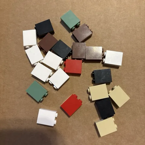 Lot of 22 LEGO 4066 Duplo, Brick 1 x 2 x 2