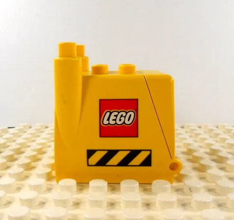 Lego Duplo Item Big Wheel Digger Engine Compartment (replacement part) yellow