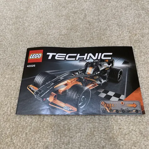 LEGO 42026 Technic Black Champion Racer Set Instruction Manual Booklet