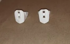 2 Lego part 90641 Size 3 in White Hero Factory Armor with Ball Joint Socket 