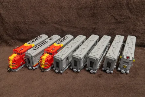 Lego Santa Fe Replica Set – 3D Printed Custom Bricks