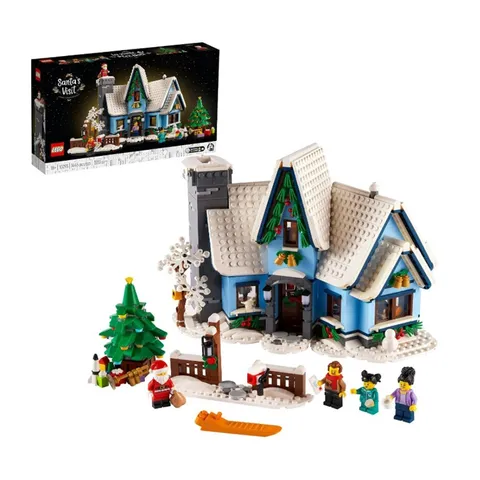 7-10 Day Ship, LEGO Icons Santa’s Visit 10293 Christmas House Model, 18+