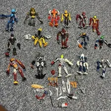 LEGO Bionicle Figures Lot of 16 figures - Not Complete Missing Parts and Pieces