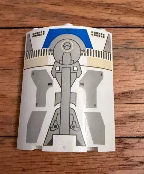 Lego White Cylider Quarter 30562px2 Star Wars Droid Escape 7106 Replacement
