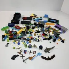 Mixed LEGO & Building Block Lot – Minifigures, Parts, Accessories – 13.6 oz