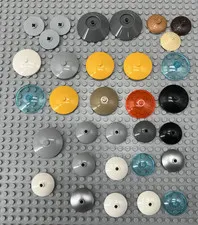Lego Lot of 32 Mostly Inverted (Radar) Dishes 2 x 2 (4740) and 3 x 3 (43898)