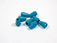 LEGO Lot of 8 Bright Bluish Green Round 1x1 Cones Bricks S6