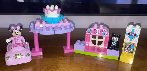 Lego Duplo DIsney 10873 Minnie Mouse's Birthday Party Set Figaro COMPLETE