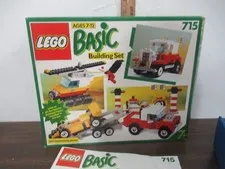 Lego Basic 715 in box with instructions NOT COMPLETE