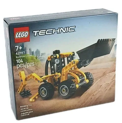LEGO® Technic™ Backhoe Loader Building Toy 104 Piece Set 42197