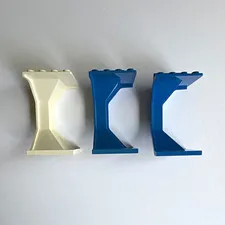 LEGO pieces lot of 3 pieces number 2467 (blue) x2, 2467 (white) x1