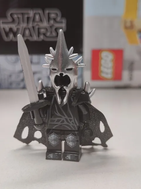 NEW Lord Of The Rings Witch King of Angmar Custom Lego Minifigure w/ Accessories