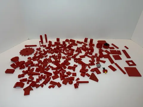 LEGO Mixed Bricks and Pieces Lot Of Over 220 Pieces Shades Of Red