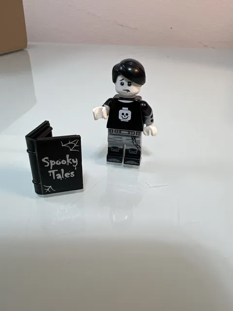 LEGO Monster Book Boy Series 14 Minifigure Spooky Tales Book Halloween Goth Emo