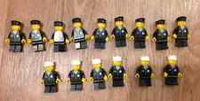 Vintage Lego Classic Police officer minifigures 6623 1980s Lego Town