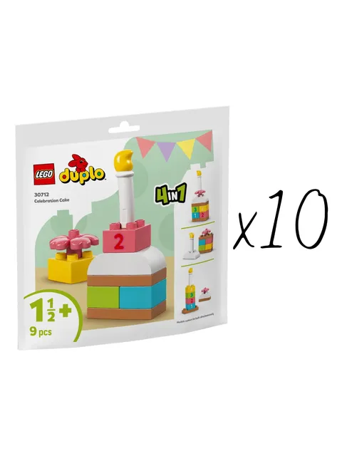 LEGO DUPLO Celebration Cake 30712 Party Favors 10 Pack Birthday Toddler Sealed