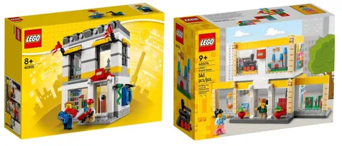 Lego 40305 (2018) & 40574 (2022) Promotional Lego Brand Stores 2 pack - Brand Ne