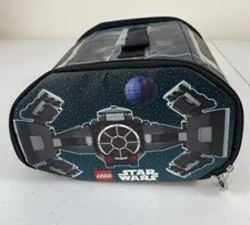 Lego Starwars Tie Fighter Zip Bin Storage Case Fold Out Play Mat 2011 Lucasfilm