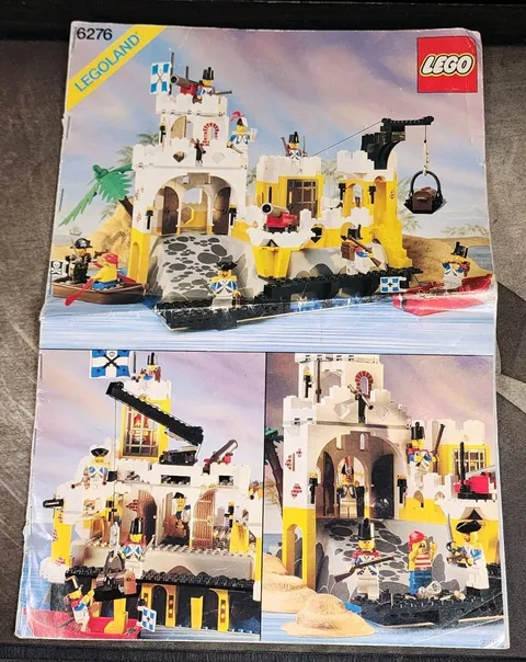 Lego Legoland Pirate System Eldorado Fortress 6276 Instruction Manual Only 1989