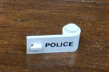 LEGO White Door 1 x 3 x 1 Right with POLICE (3821)