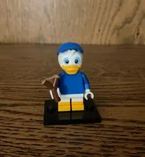 Complete Disney Lego Minifigure Dewey Duck Series 2 Stand Accessories