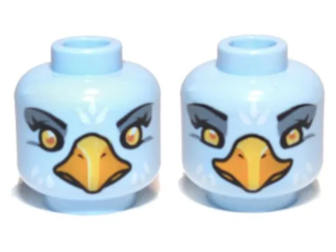 LEGO® Part 3626pb0898 - Minifigure, Head Dual Sided Alien Chima Eagle