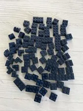 LEGO DARK BLUE LOT 90 PCS 2X2 BRICK VARIETY EARTH BLUE BUILDING PIECES