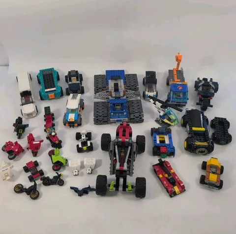 LEGO Bulk Lot Mixed Vehicles Cars Trucks Motorcycles Incomplete Over 3lbs Parts